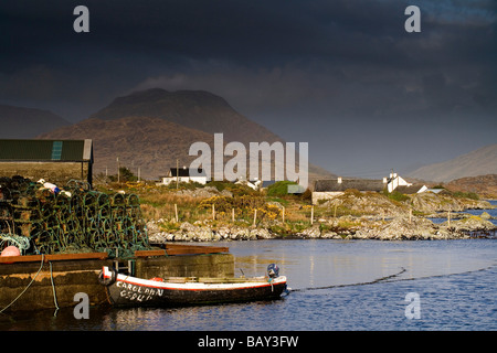 Ballynakill Harbour, Connemara, comté de Galway, Irlande, Europe Banque D'Images