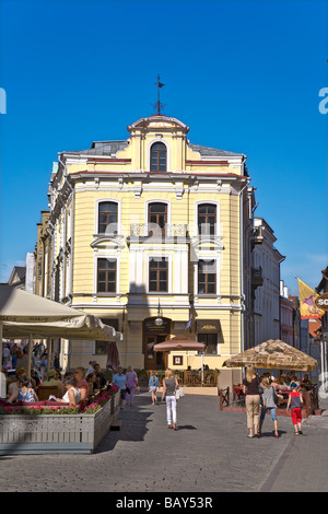 Les restaurants de la vieille ville, Tallinn, Estonie, Europe Banque D'Images