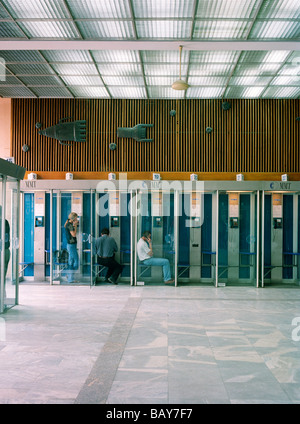 Bureau De Télégraphe Central, bureau de poste, Moscou, Russie Banque D'Images