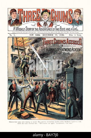 Trois Chums accusé,ou,la combustion de Raymond Academy Banque D'Images