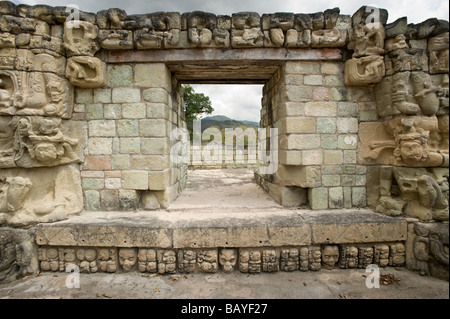 Parc archéologique maya Copan Ruinas, au Honduras. Banque D'Images