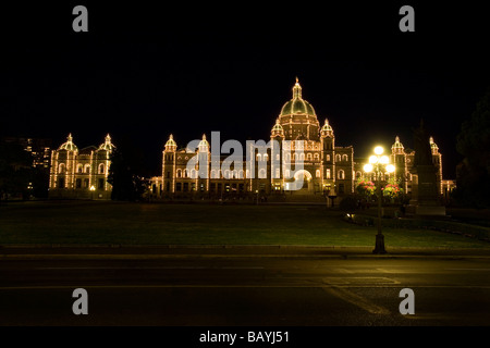 Le Parlement de l'Assemblée législative des édifices de la Colombie-Britannique à Victoria, en Colombie-Britannique, au Canada.L'Assemblée législative à Victoria, Colombie-Britannique, Canada. Banque D'Images