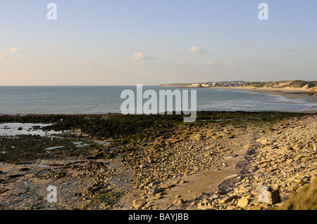 Le littoral du nord de la France près de Pointe aux Oies avec vue sur la Manche Banque D'Images