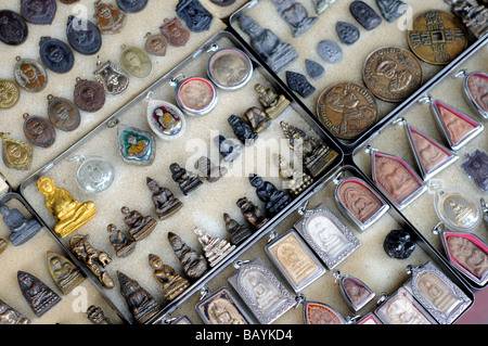 Décrochage chinatown Bangkok Thaïlande amulet Banque D'Images