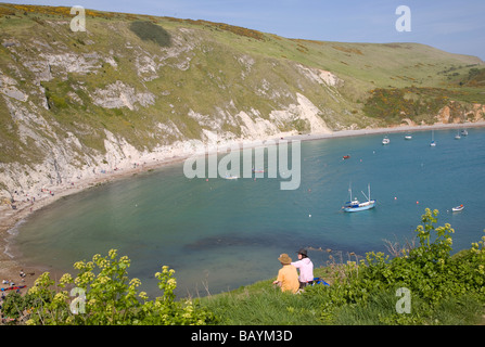 Crique de Lulworth Cove, Dorset, Angleterre Banque D'Images