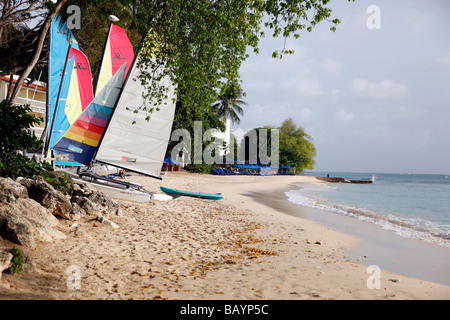 La Barbade Plage St James Banque D'Images