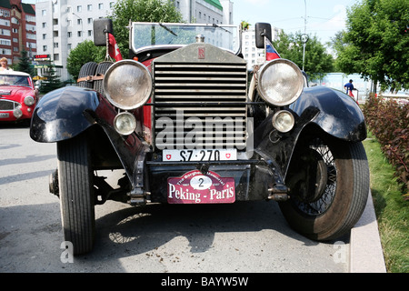 Le Borghese 1907-2007 Memorial. Peking-Paris motor challenge de voitures rétro. Banque D'Images