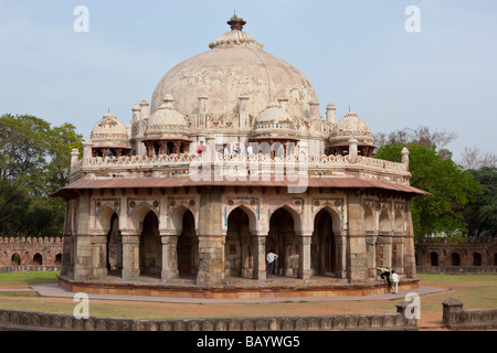 Isa Ali Khan Niazi tombe à Humayuns Tomb à Delhi Inde Banque D'Images