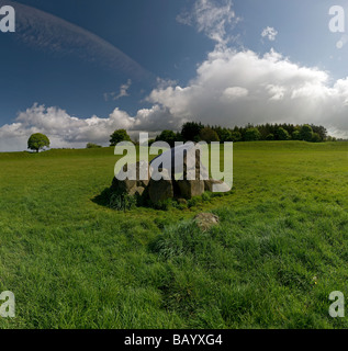 Le passage de graves à l'intérieur de l'anneau du géant près de Belfast, comté de Down, Irlande du Nord, Royaume-Uni Banque D'Images