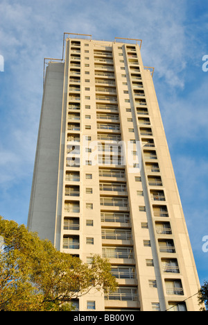 Commission de logement logements sociaux à Waterloo, Sydney, Australie ; des tours d'immeuble ; bloc d'appartements ; tours ; brutaliste Banque D'Images