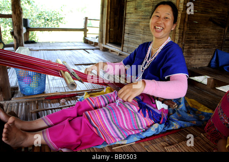 Les femmes Akha maeram village tribal près de Chiang Mai Thaïlande Banque D'Images