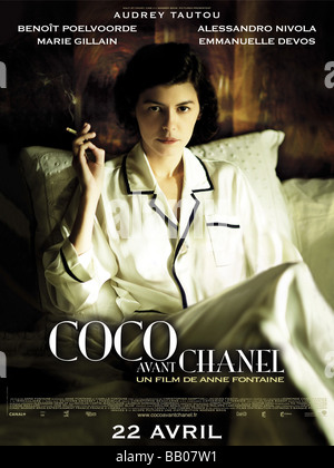 Coco avant Chanel Coco Avant Chanel Année : 2009 France Réalisation : Anne Fontaine, Audrey Tautou Film poster Banque D'Images