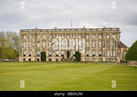 L'aile ouest de Stoneleigh Abbey, près de Kenilworth, Warwickshire, Angleterre, Royaume-Uni. Banque D'Images