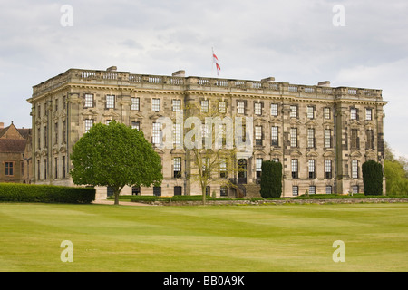 L'aile ouest de Stoneleigh Abbey, près de Kenilworth, Warwickshire, Angleterre, Royaume-Uni. Banque D'Images