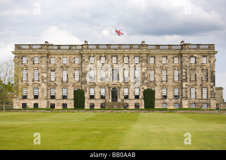 L'aile ouest de Stoneleigh Abbey, près de Kenilworth, Warwickshire, Angleterre, Royaume-Uni. Banque D'Images