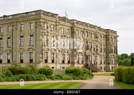 L'aile ouest de Stoneleigh Abbey, près de Kenilworth, Warwickshire, Angleterre, Royaume-Uni. Banque D'Images