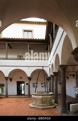 Musée de la préhistoire de la Tuscia et de la Rocca Farnese à Valentano en Latium Banque D'Images