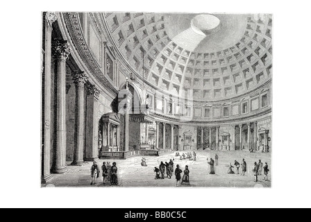 Intérieur du Panthéon Banque D'Images