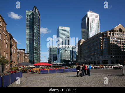 Angleterre Londres Canary Wharf West India Quay un restaurant populaire salon de Canary Wharf à Londres Dockland s Peter Baker Banque D'Images