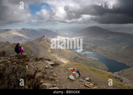 Snowdon/Yr Wyddfa. Le Parc National de Snowdonia. Le Pays de Galles. L'Europe Banque D'Images