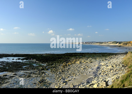 Le littoral du nord de la France près de Pointe aux Oies avec vue sur la Manche Banque D'Images