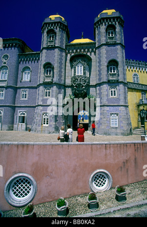 Palais de Pena, Sao Pedro da Penaferrim, municipalité de Sintra, Lisbonne, Portugal District Banque D'Images