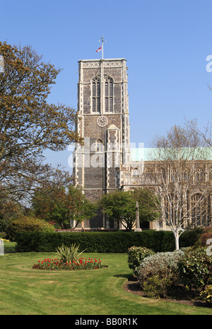 La tour de St Edmund's Church, Southwold, Suffolk, Angleterre, RU Banque D'Images