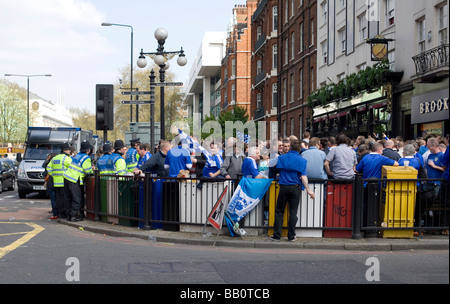 Chelsea Football fans le monde Public House - Londres, Angleterre, Royaume-Uni, Europe Banque D'Images
