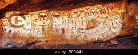 Art rupestre aborigène de l'Australie Occidentale Banque D'Images