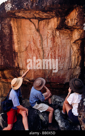 Site d'art aborigène Australie Kimberley Banque D'Images