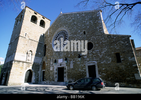 Italie, Friuli Venezia Giulia, Trieste, cathédrale San Giusto Banque D'Images