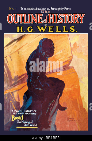 Les grandes lignes de l'histoire par HG Wells,No. 1 : l'élaboration de notre monde Banque D'Images