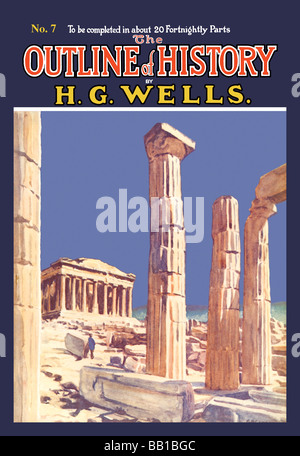 Les grandes lignes de l'histoire par HG Wells,No. 7 : ruines Banque D'Images