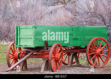 Nous anciens wagons d'approvisionnement de l'armée vers 1850 Banque D'Images