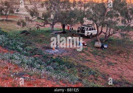 Camping, outback Australie Banque D'Images