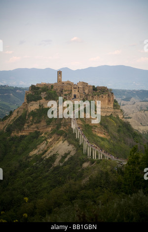 Civita di Bagnoregio Medieval Hill Town, Italie Banque D'Images