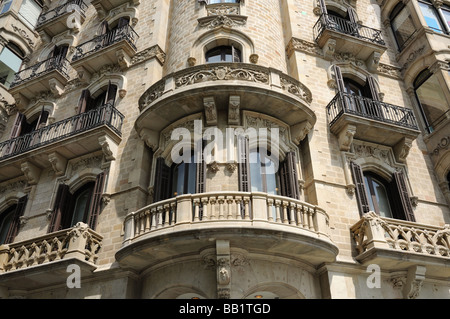 Architecture à Barcelone, Espagne Banque D'Images