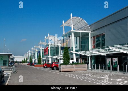 Giltbrook Retail Park Shopping Centre à l'extérieur de la ville de Nottingham de Kimberley Banque D'Images