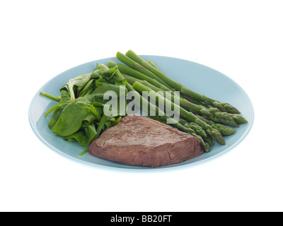 Pavé de boeuf maigre avec des légumes Banque D'Images