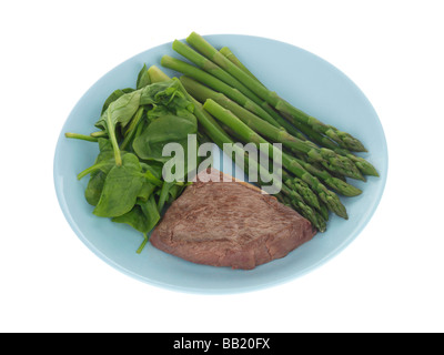 Pavé de boeuf maigre avec des légumes Banque D'Images