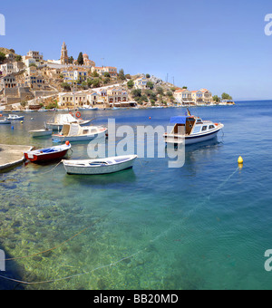 La ville de l'île de Symi Grèce Banque D'Images