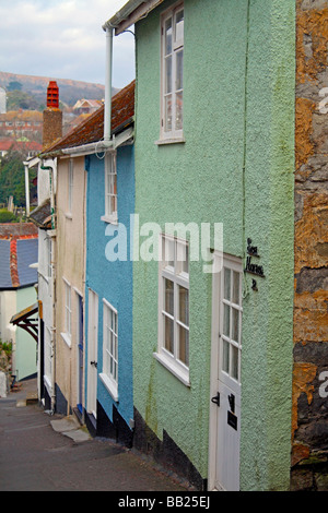 Ruelles de Lyme Regis, dans le Dorset, Angleterre Banque D'Images