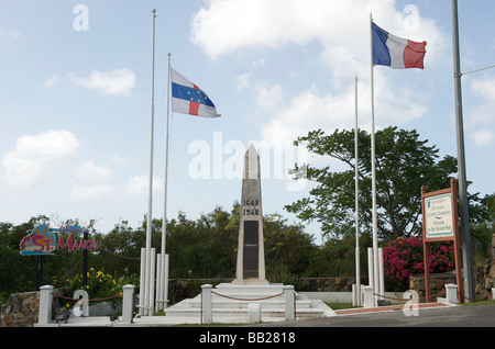 St Martin la frontière entre les Français et les Néerlandais partie Banque D'Images