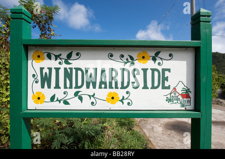 Saba Windwardside Banque D'Images
