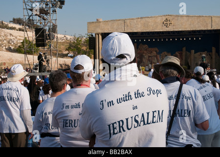 Israël Jérusalem Messe pontificale solennelle à Gethsemani 12 05 09 Banque D'Images