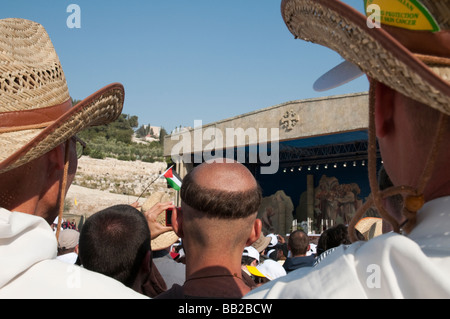 Israël Jérusalem Messe pontificale solennelle à Gethsemani 12 05 09 Banque D'Images