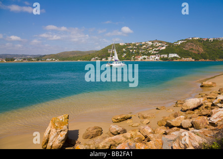 Plage, lagon de Knysna, 'Liège', 'South Africa' Banque D'Images