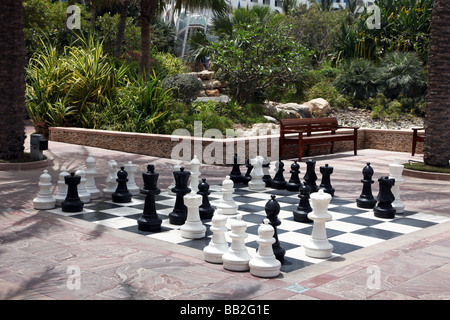 Jeu d'échecs en plein air Dubai Banque D'Images
