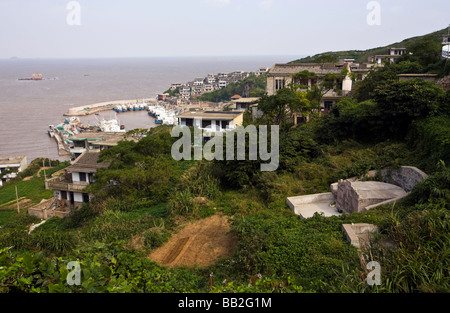 Chine, Shanghai, Préfecture de l'Île, Îles Shengsi Sijiao. Village de pêcheurs. Banque D'Images