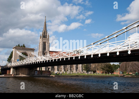 Marlow Bridge et Église, Tamise, Marlow, Buckinghamshire Banque D'Images